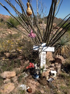 Shrine for those who have died in the desert